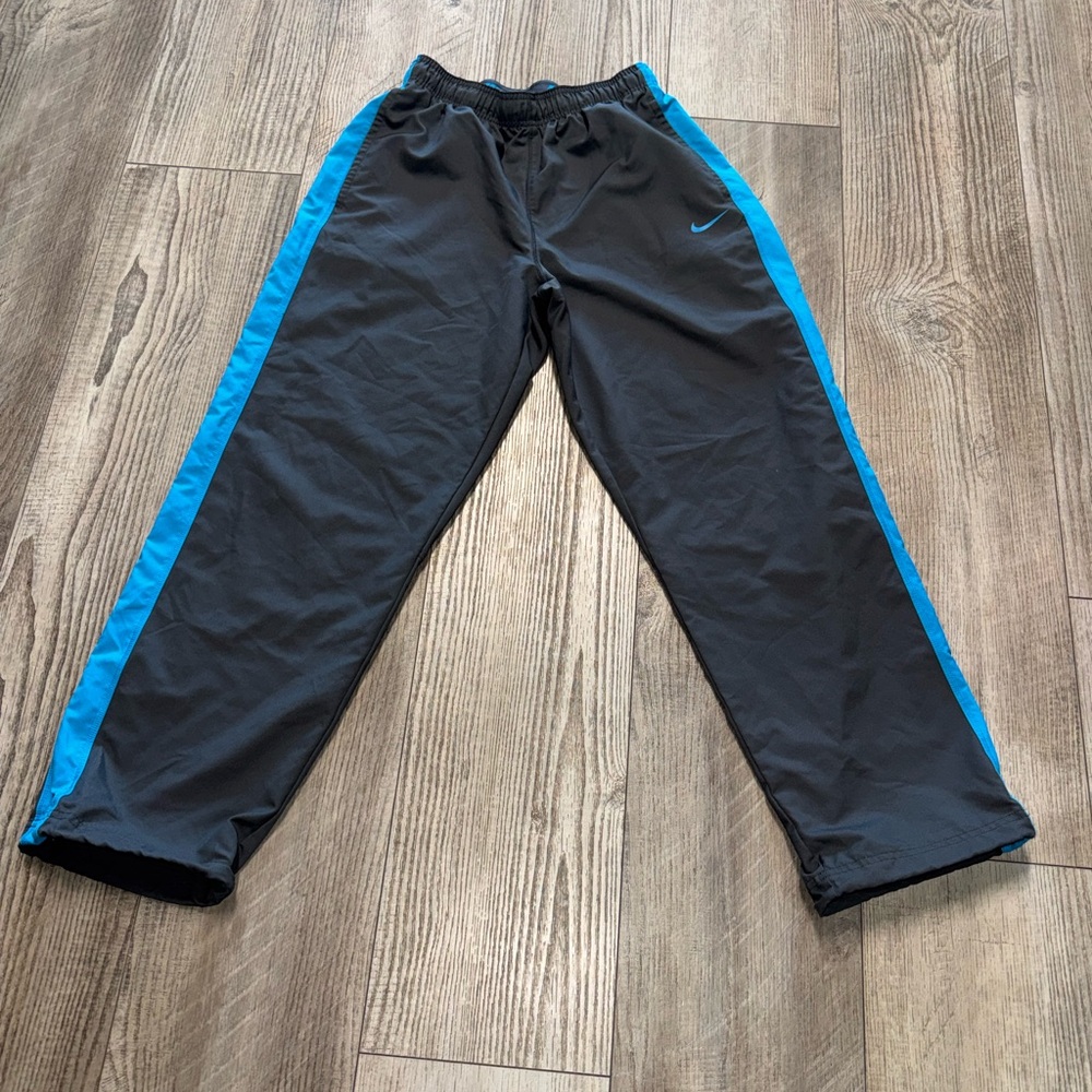 Vintage Nike gray blue track pants streetwear baggy loose fit Large